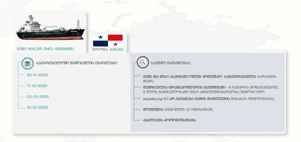 გემი Waller ნავთობის შემოტანა