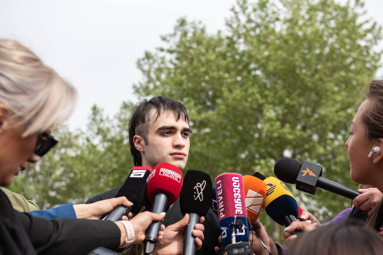 Georgian protester Grigoriadis, previously sentenced and pardoned, detained on new charges