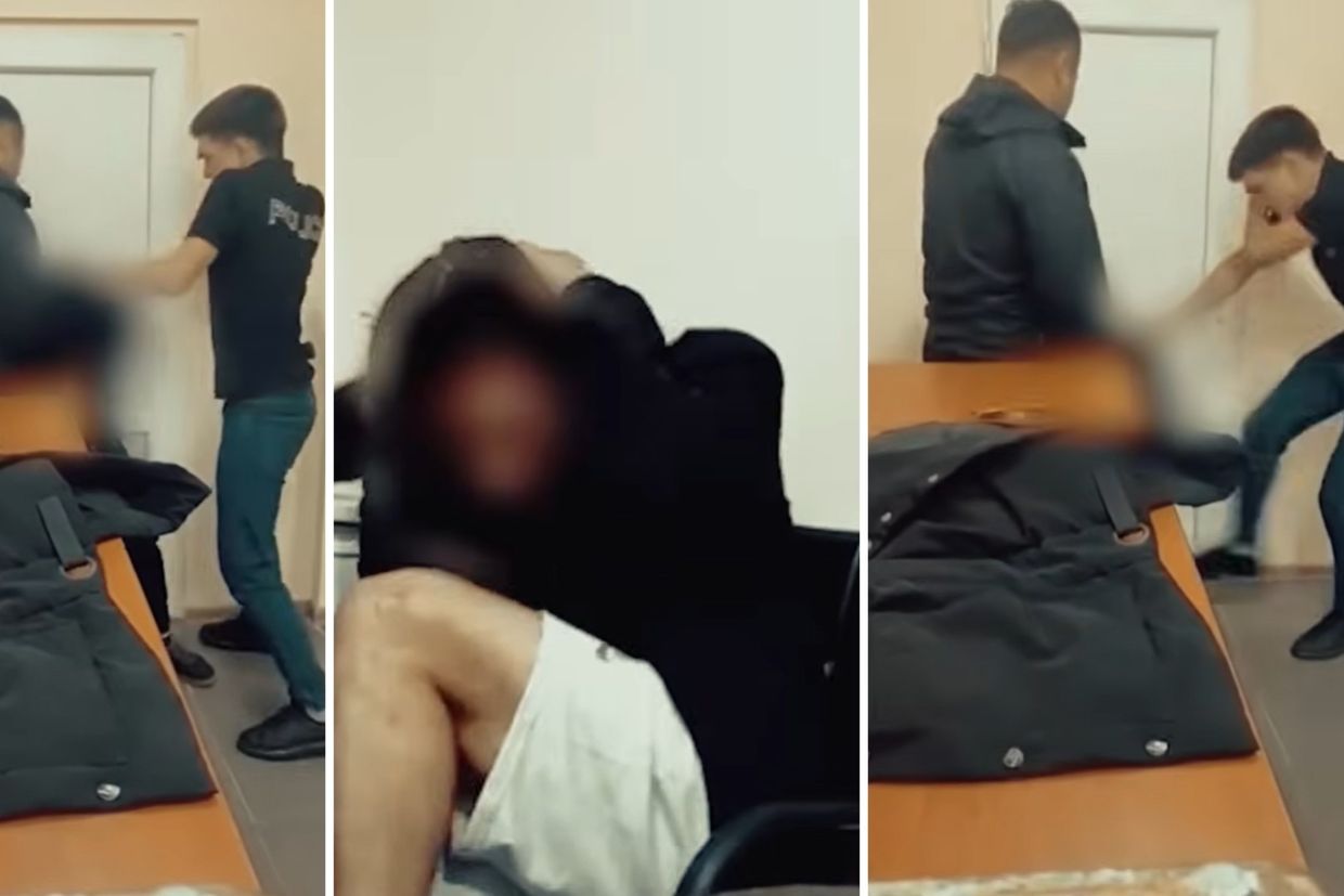 Georgian police shown beating detainees in released footage