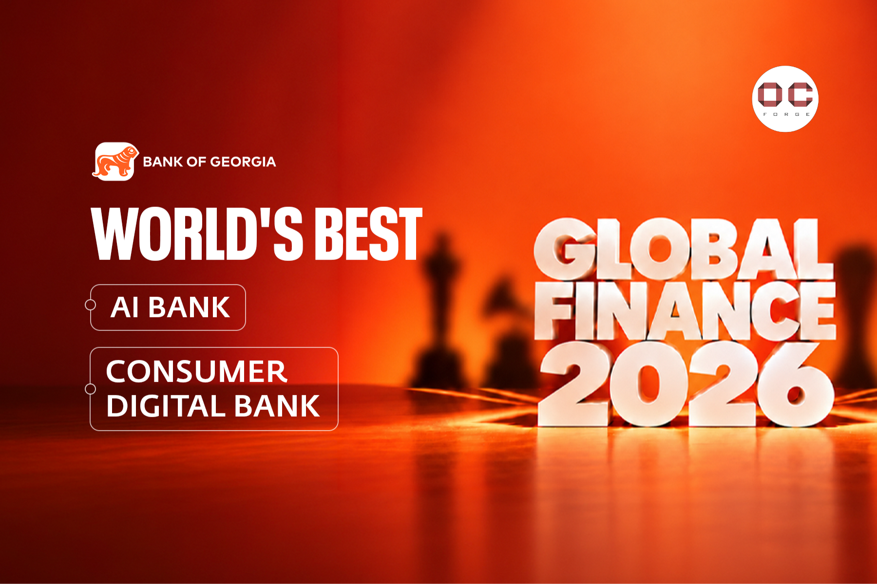 Bank of Georgia named World’s Best AI bank and World’s Best Consumer Digital Bank by Global Finance