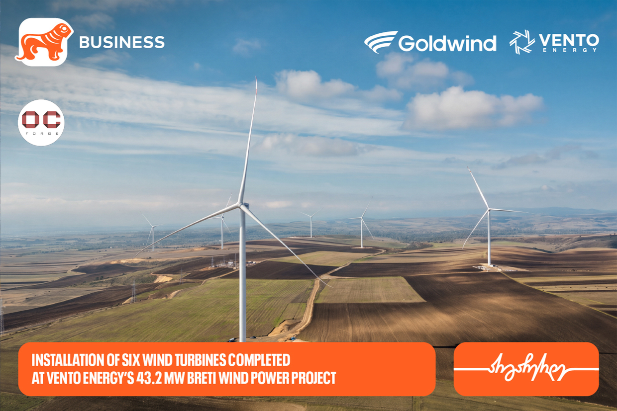 Installation of six wind turbines completed at Vento Energy’s 43.2 MW Breti Wind Power Project
