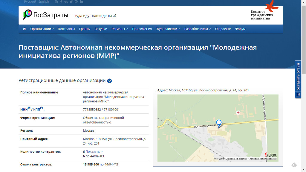 Почти 10 миллионов рублей за «консультативные услуги по общим вопросам управления»