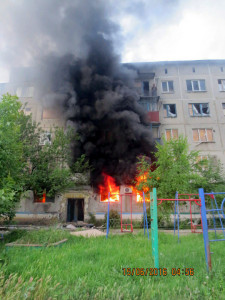 Красногоровка обстрел 15.06.2016. Фото из группы «Красногоровка Вконтакте»